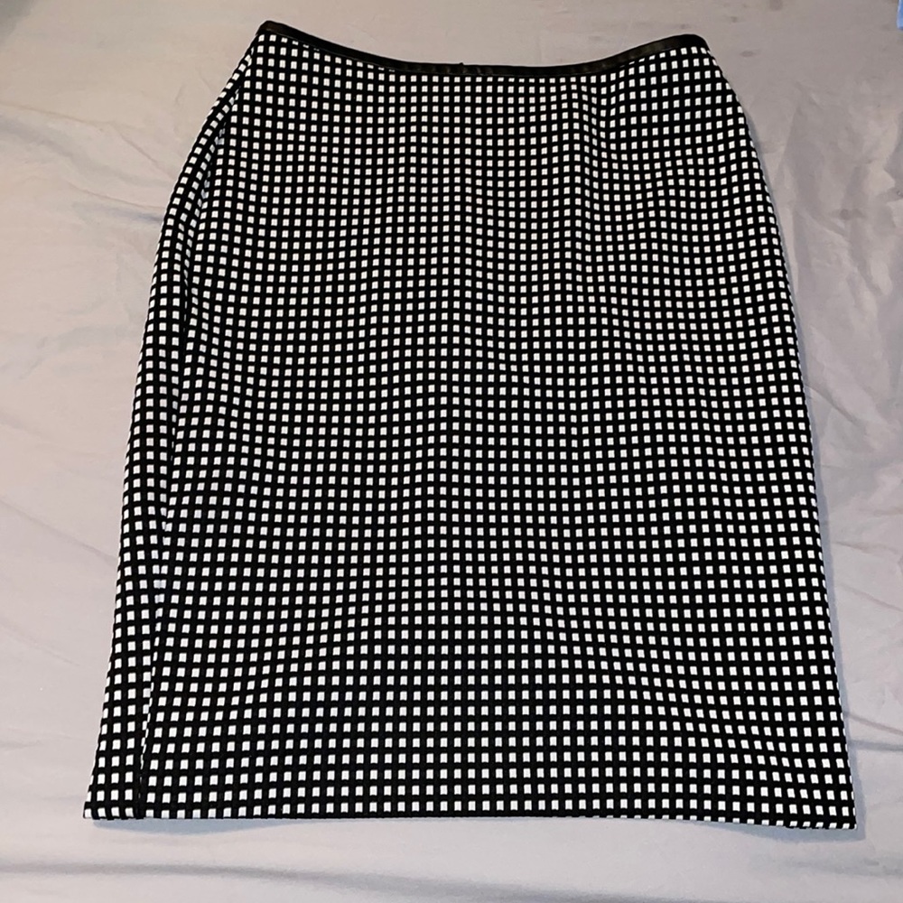 Express Checkered Pencil Skirt